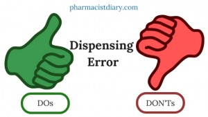 DOs and DON'Ts of A Dispensing Error
